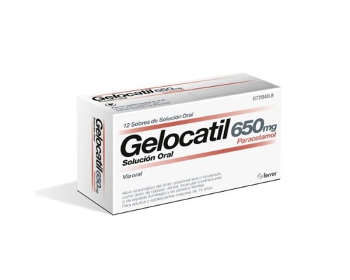 GELOCATIL 650 MG 12 SOBRES...