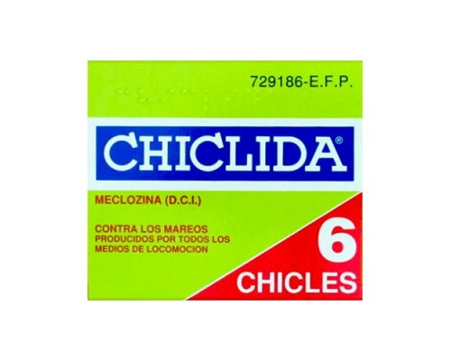CHICLIDA 25 MG 6 CHICLES