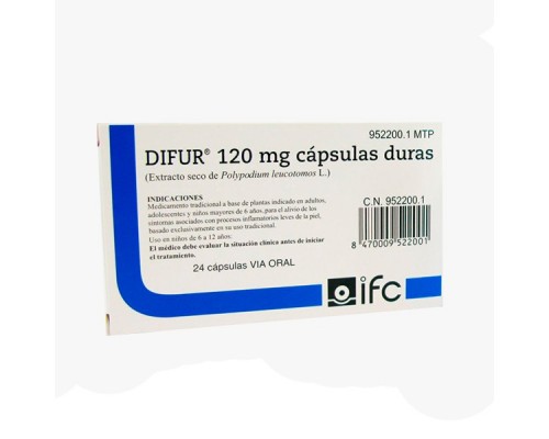 DIFUR 120 MG 24 CAPSULAS