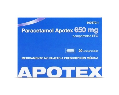 PARACETAMOL APOTEX EFG 650...